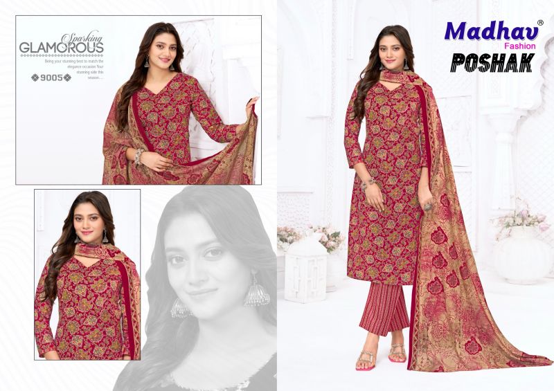 MADHAV POSHAK Vol 9 Pure Cotton Printed Dress Material