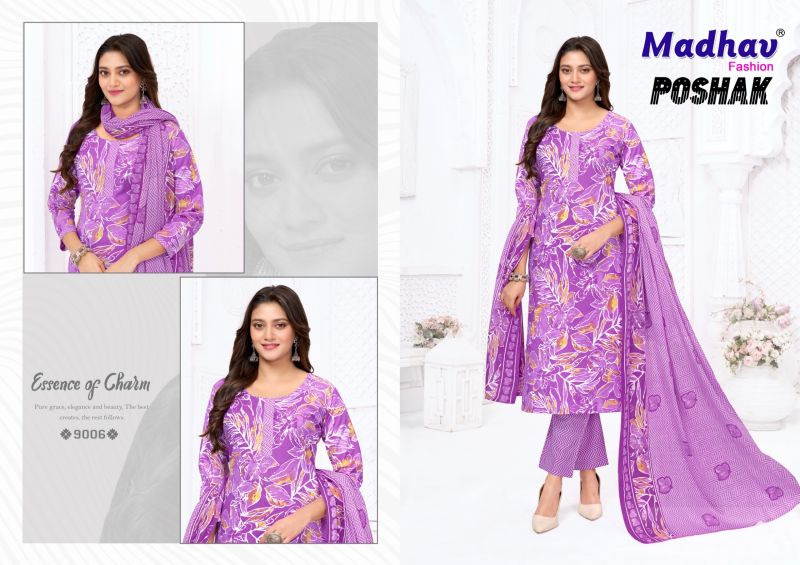 MADHAV POSHAK Vol 9 Pure Cotton Printed Dress Material