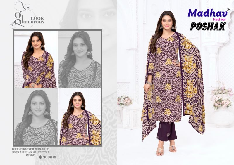 MADHAV POSHAK Vol 9 Pure Cotton Printed Dress Material