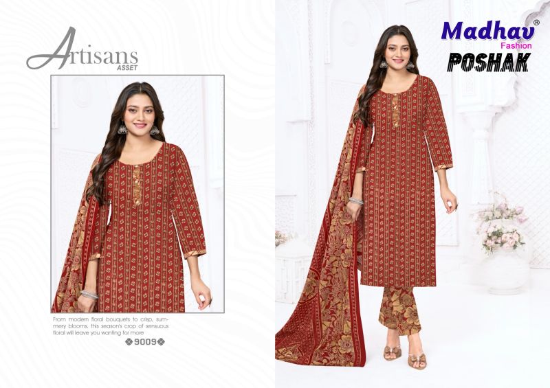 MADHAV POSHAK Vol 9 Pure Cotton Printed Dress Material