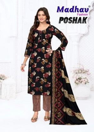 MADHAV POSHAK Vol 9 Pure Cotton Printed Dress Material - Amrah Wholesale