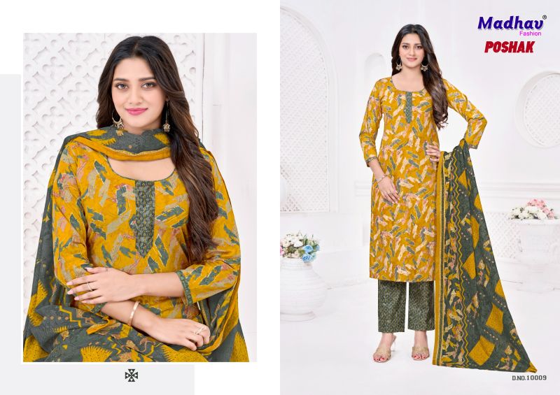 Madhav Trendz Madhav Poshak Vol 10 Cotton Printed Dress Material