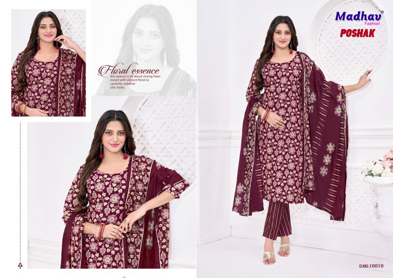 Madhav Trendz Madhav Poshak Vol 10 Cotton Printed Dress Material