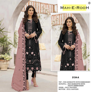 Mah E Rooh 5154 A To F Faux Georgette Pakistani Suits - Amrah Wholesale