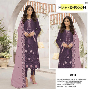Mah E Rooh 5154 A To F Faux Georgette Pakistani Suits - Amrah Wholesale