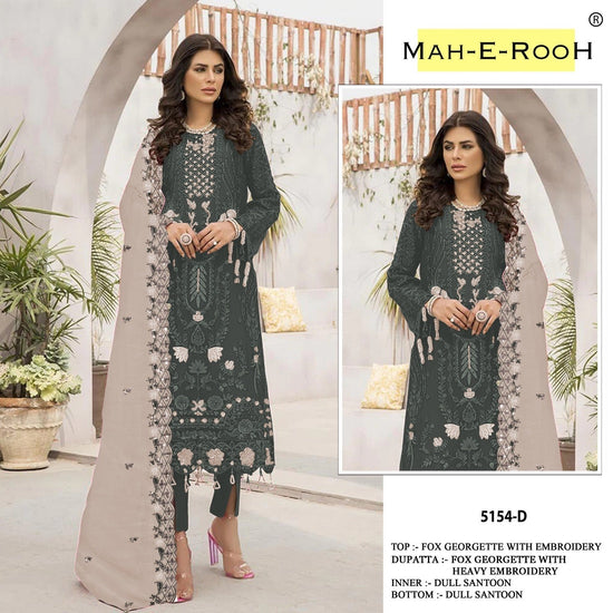 Mah E Rooh 5154 A To F Faux Georgette Pakistani Suits - Amrah Wholesale