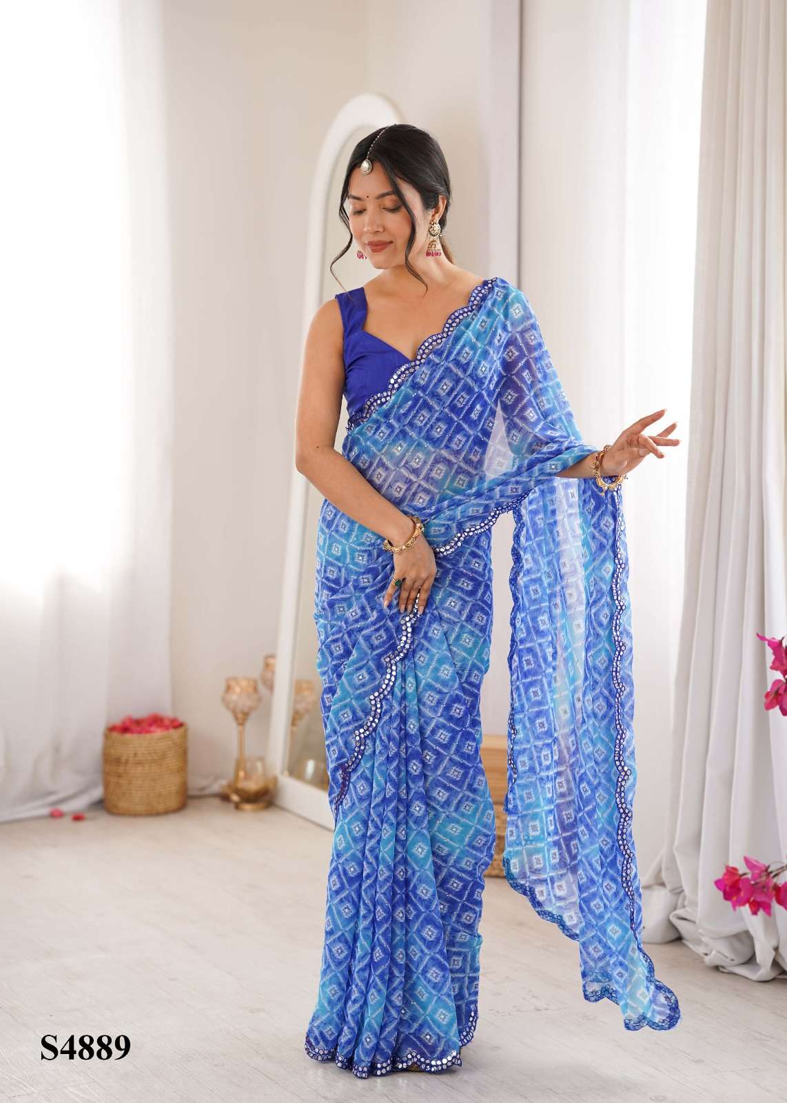 MAHOTSAV ABHITHA Georgette Saree