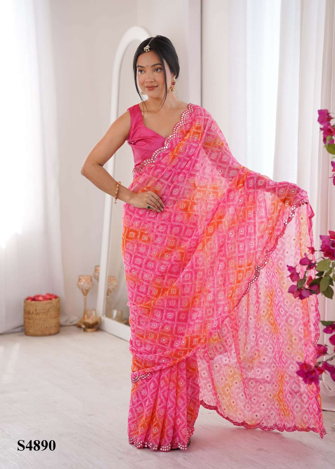 MAHOTSAV ABHITHA Georgette Saree