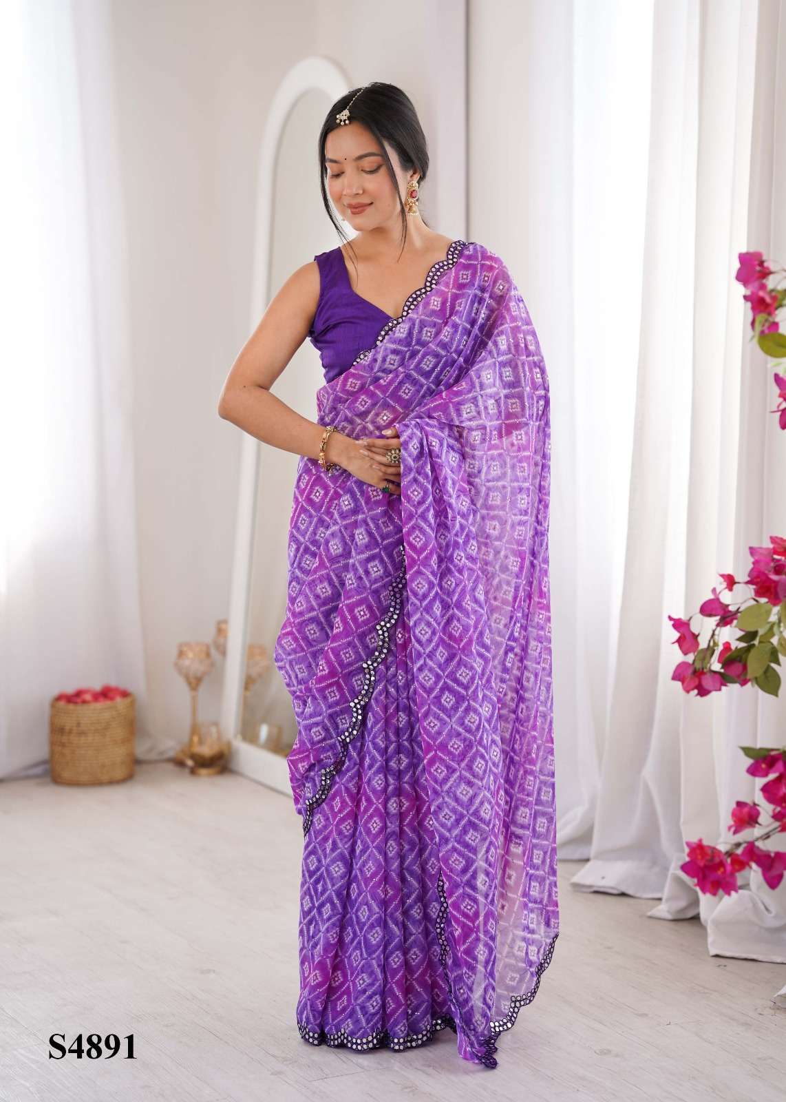 MAHOTSAV ABHITHA Georgette Saree