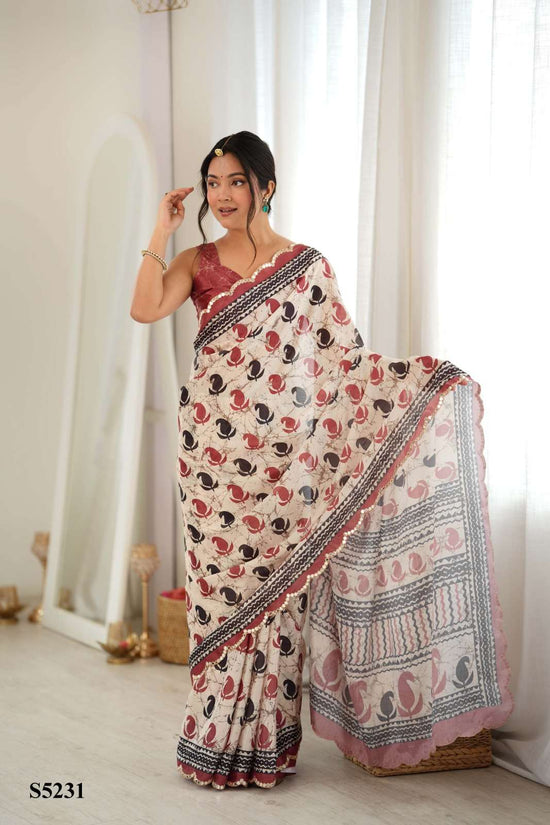 MAHOTSAV Charita S-5228 to S-5240 Chinon Printed Embroidery Saree