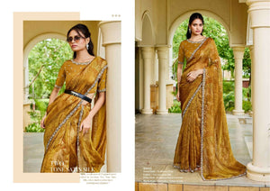 Mahotsav Iris Satin Silk Embroidery Saree