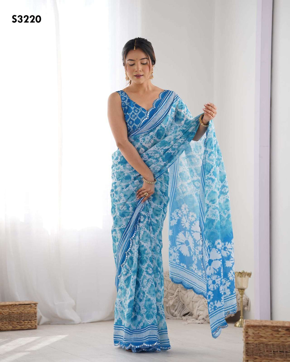 Mahotsav Kriti Soft Chinon Silk Printed Saree
