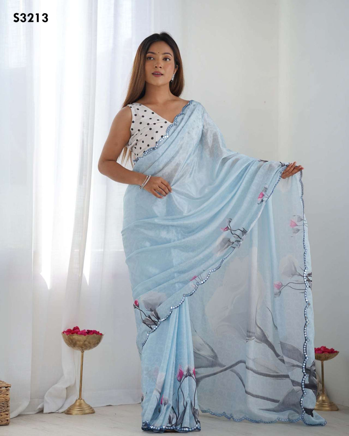 Mahotsav Kriti Soft Chinon Silk Printed Saree