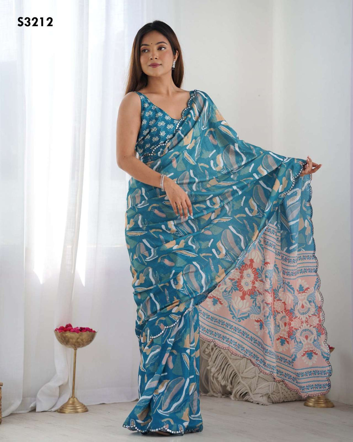 Mahotsav Kriti Soft Chinon Silk Printed Saree