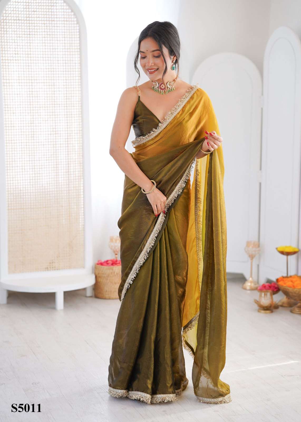 Mahotsav Mariya Satin Printed Saree