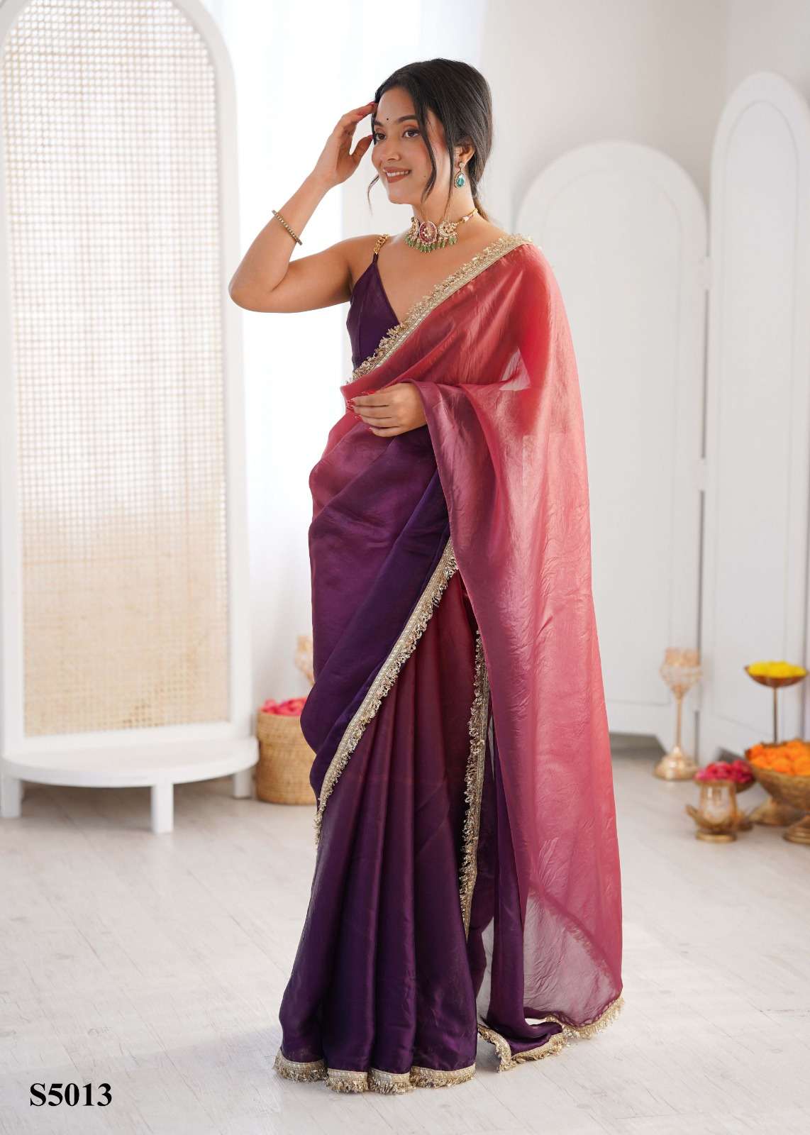 Mahotsav Mariya Satin Printed Saree
