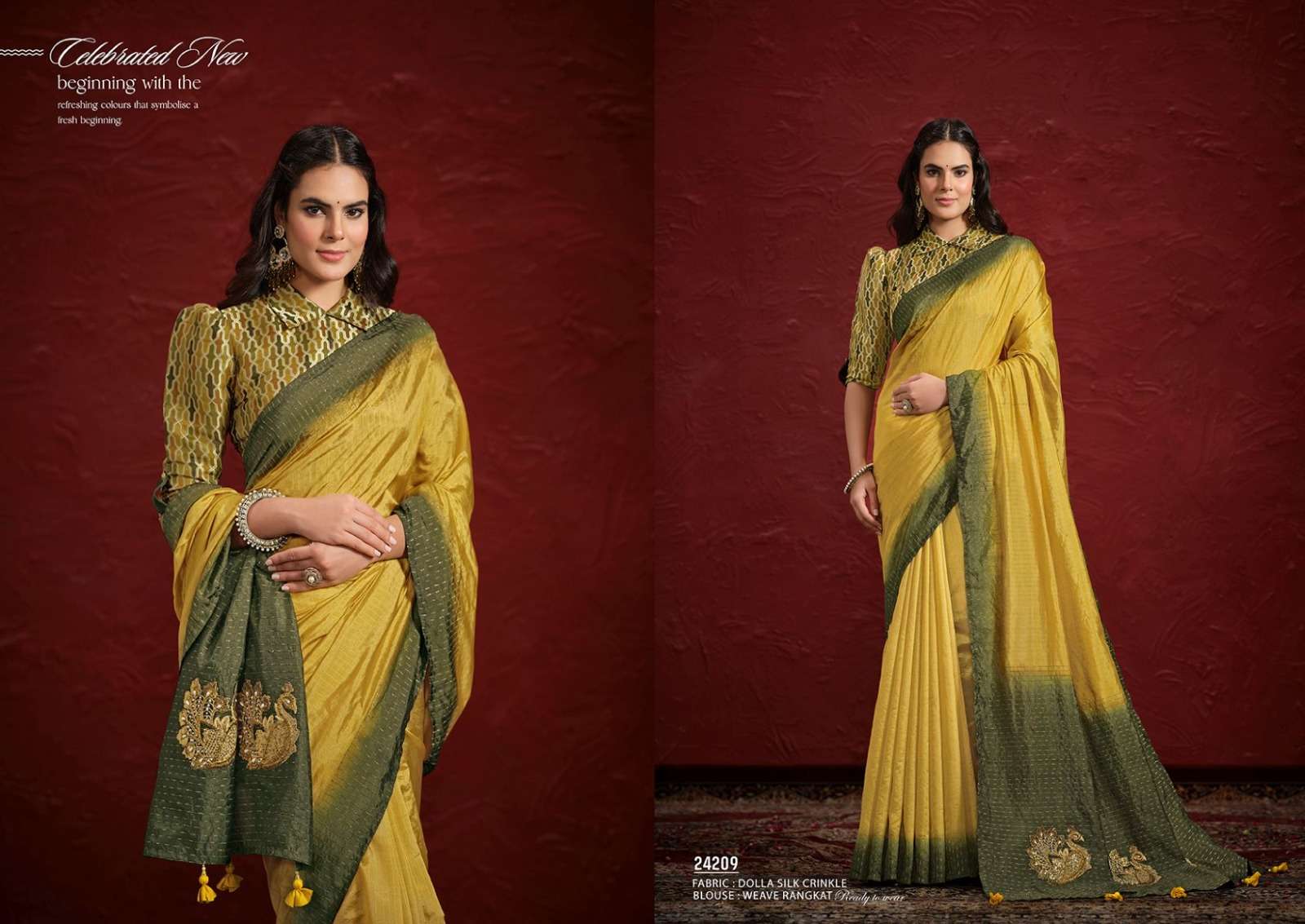 Mahotsav Mohmanthan 24200 Aaina Saree Wholesale Catalogue