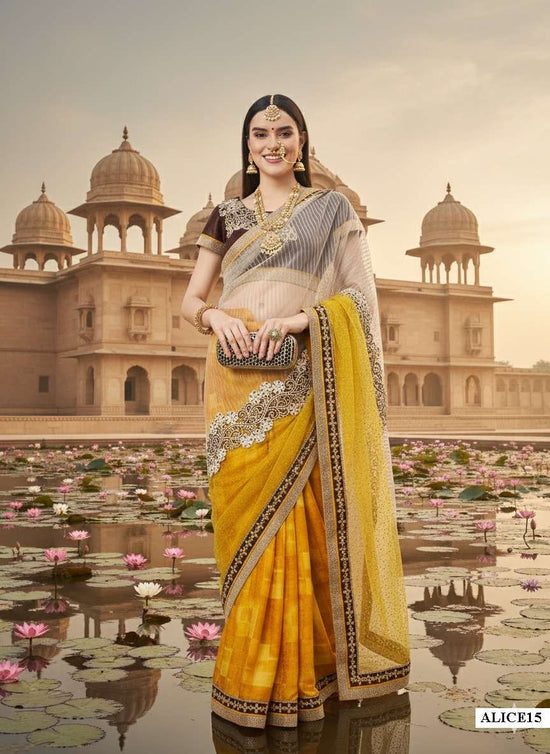 MAHOTSAV MOHMANTHAN ALICE Georgette Silk Saree