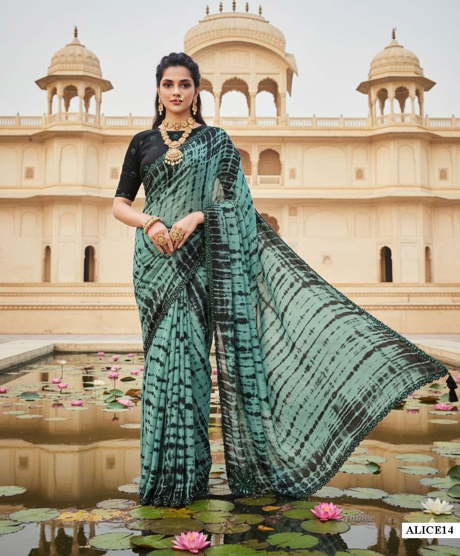 MAHOTSAV MOHMANTHAN ALICE Georgette Silk Saree