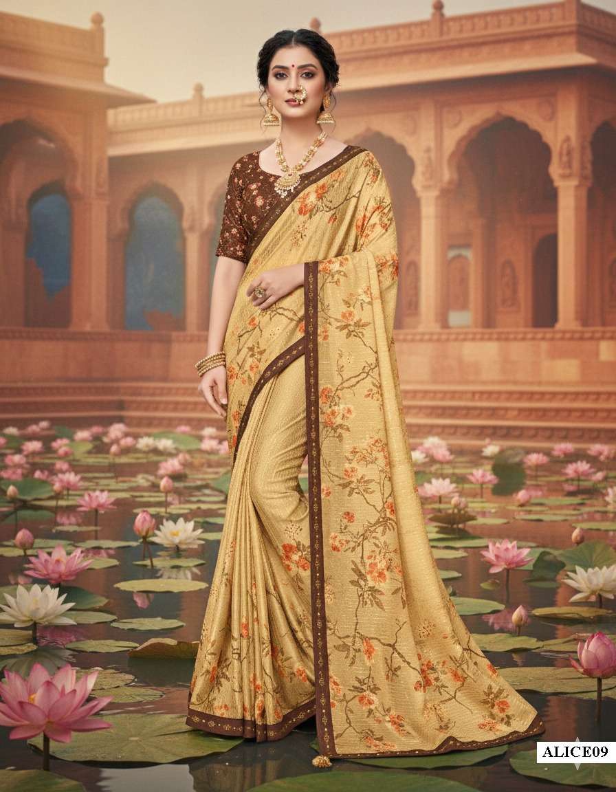 MAHOTSAV MOHMANTHAN ALICE Georgette Silk Saree