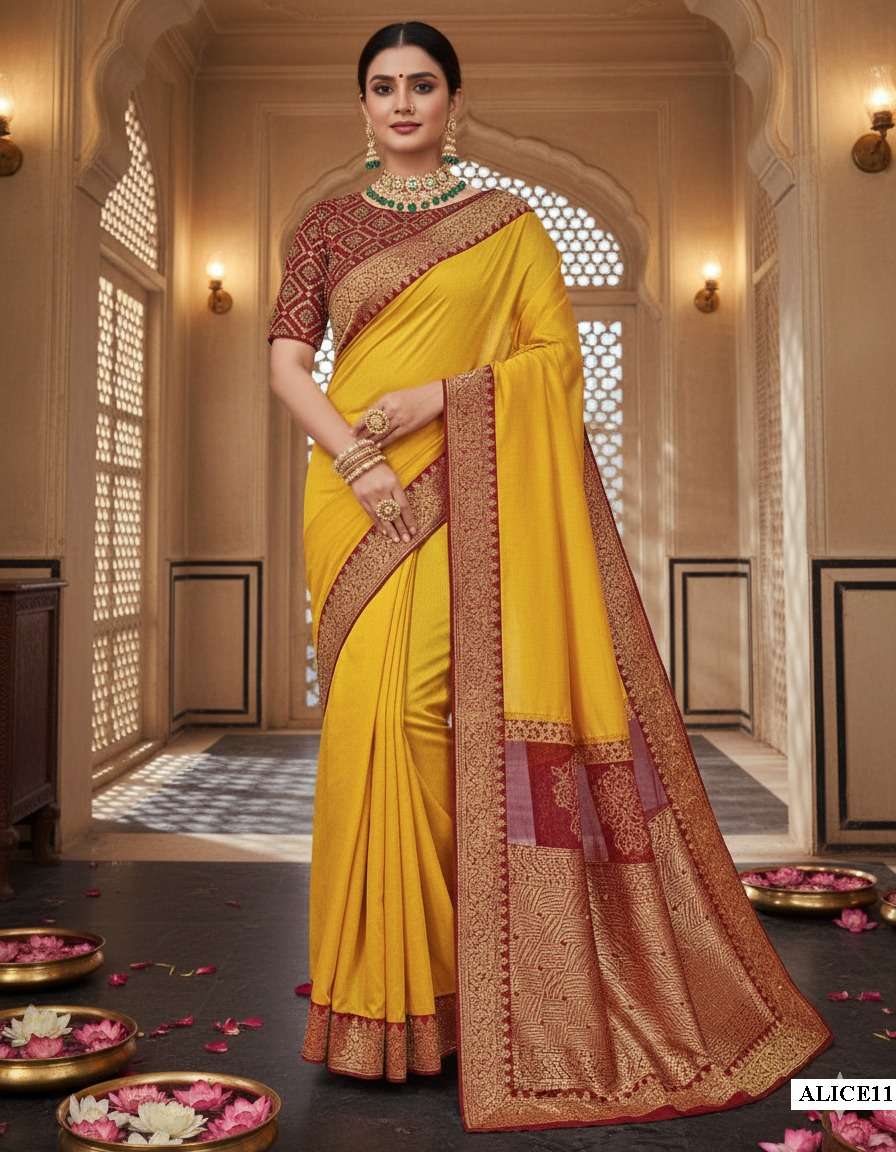 MAHOTSAV MOHMANTHAN ALICE Georgette Silk Saree