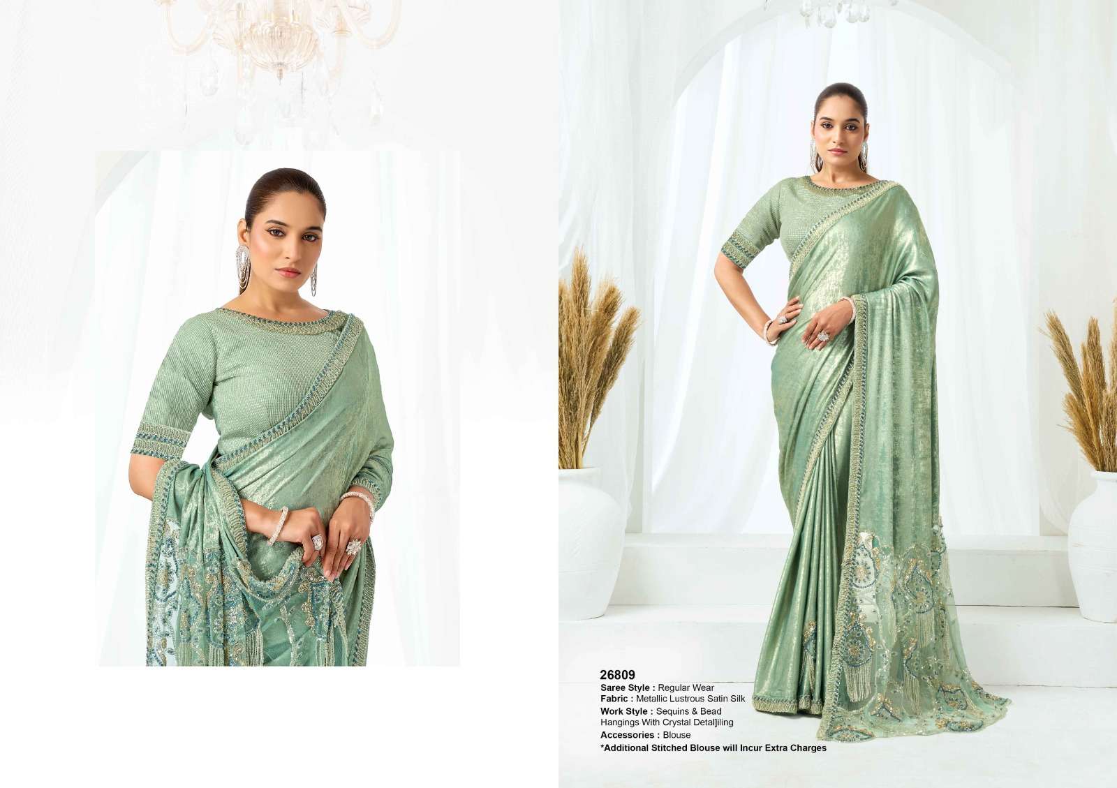 Mahotsav Mohmanthan 26800 Belle Vol-1 Satin Silk Saree
