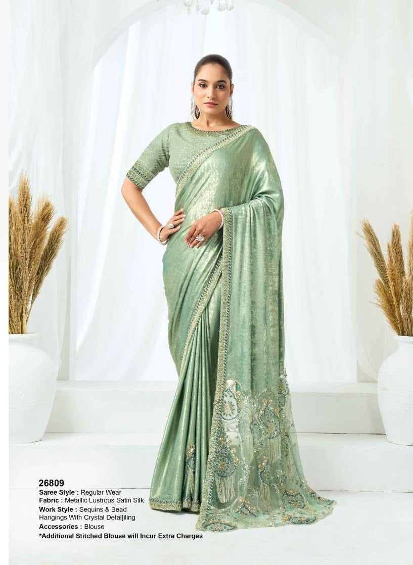 Mahotsav Mohmanthan 26800 Belle Vol-1 Satin Silk Saree