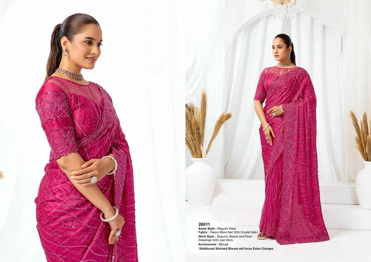 Mahotsav Mohmanthan 26800 Belle Vol-1 Satin Silk Saree
