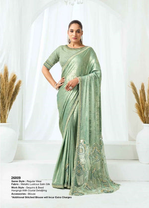 Mahotsav Mohmanthan 26800 Belle Vol 1 Satin Silk Saree