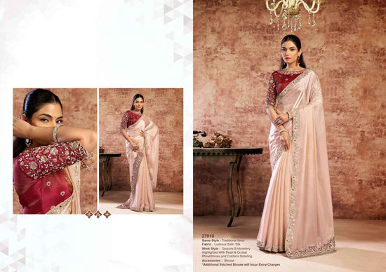 Mahotsav Nayab Organza Satin Embroidery Saree