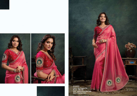 Mahotsav Norita 44400 Rasika Organza Silk Embroidery Saree