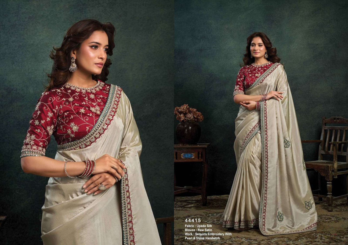 Mahotsav Norita 44400 Rasika Organza Silk Embroidery Saree