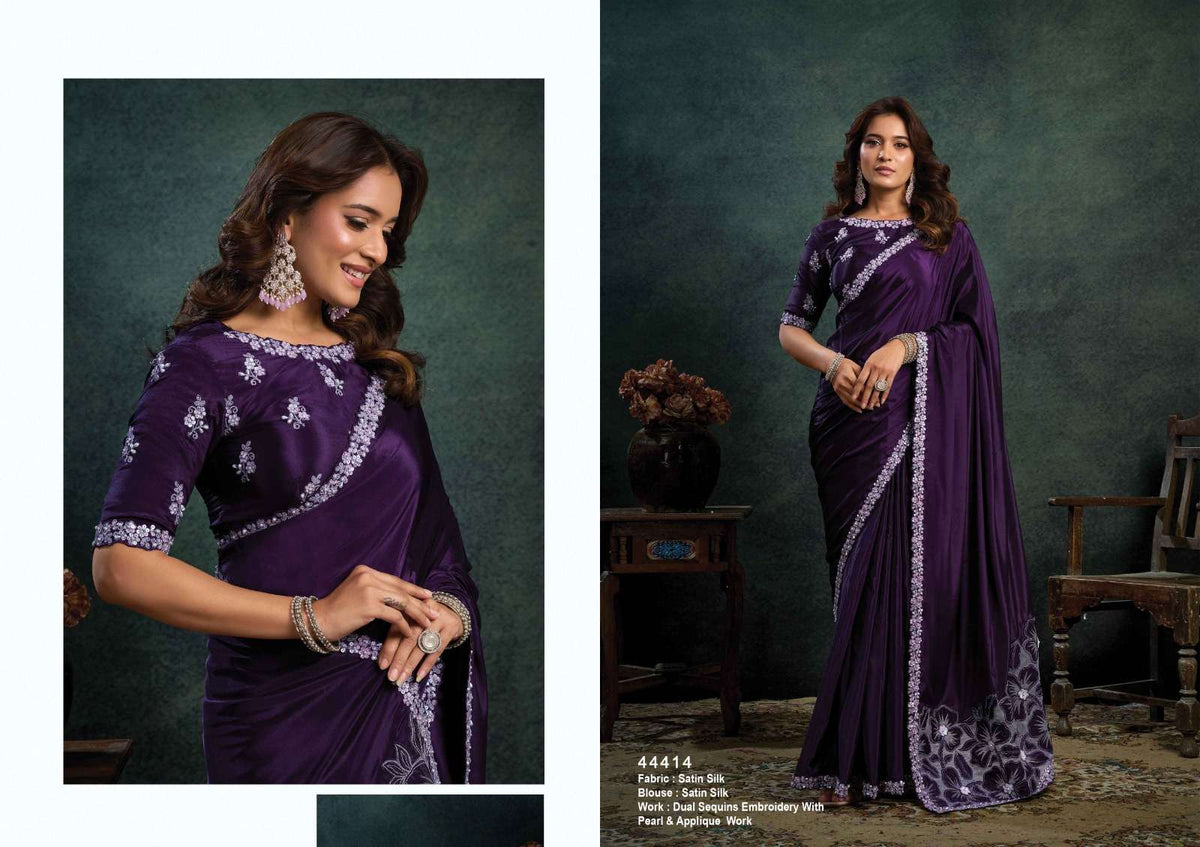 Mahotsav Norita 44400 Rasika Organza Silk Embroidery Saree