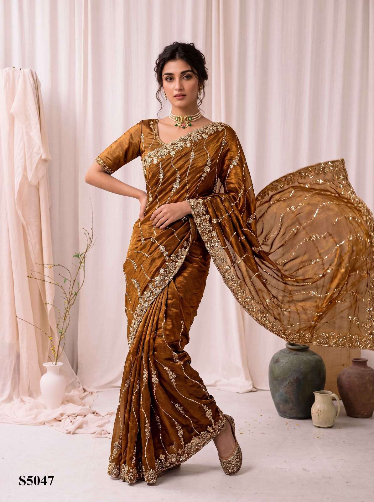 Mahotsav Pavika Silk Embroidery Saree Collection - Amrah Wholesale