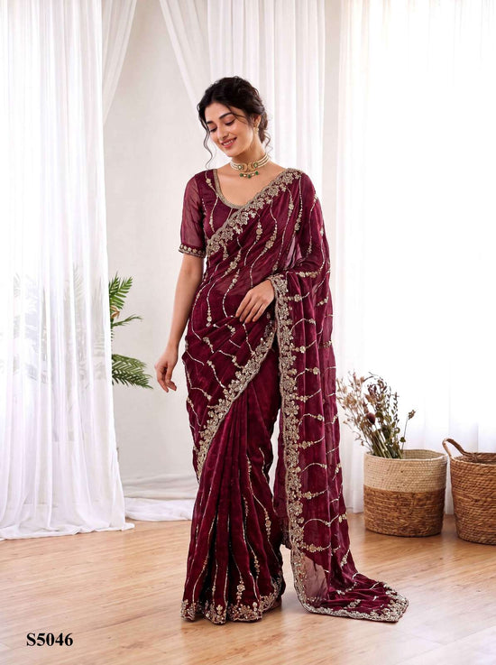 Mahotsav Pavika Silk Embroidery Saree Collection - Amrah Wholesale