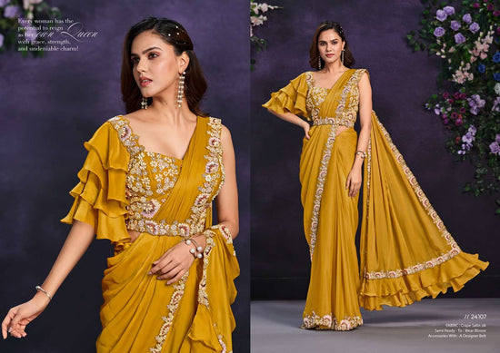 MAHOTSAV RIONA COLOURS Crepe Silk Saree