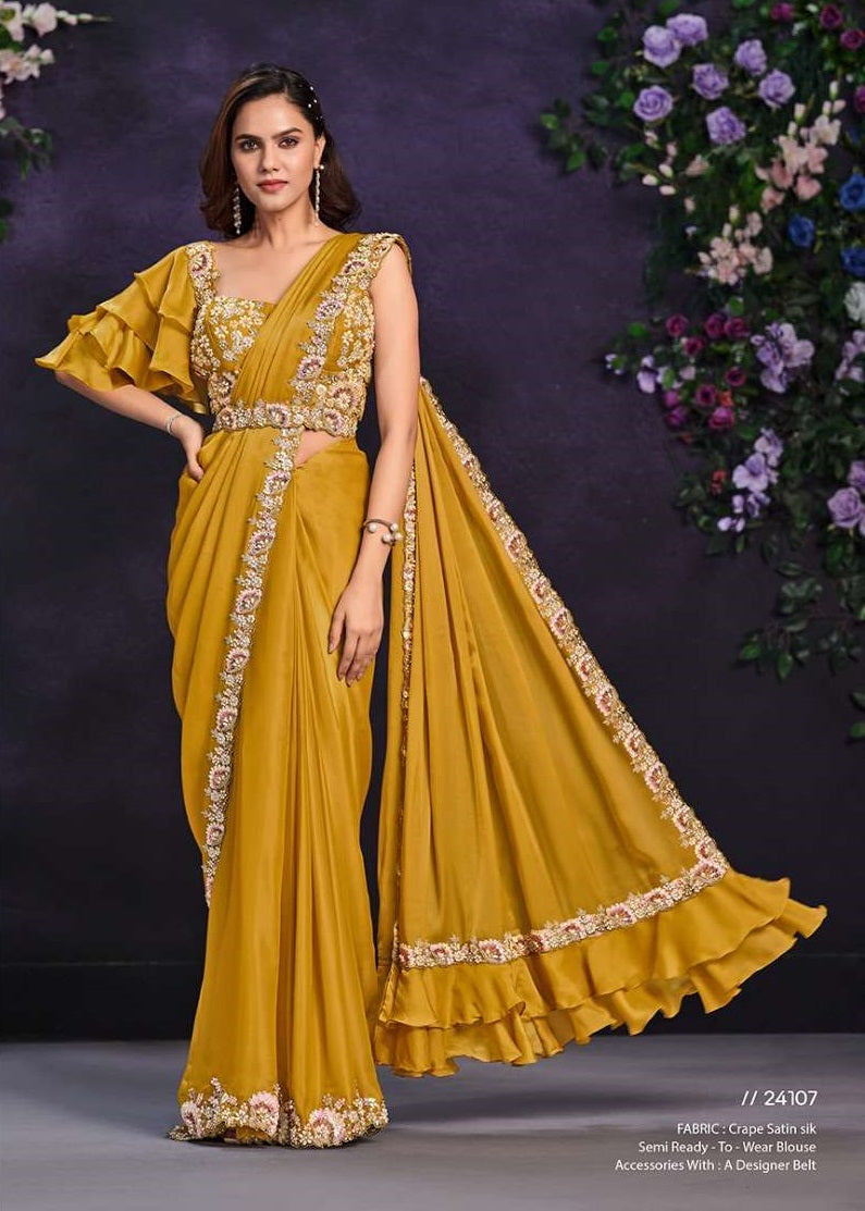 MAHOTSAV RIONA COLOURS Crepe Silk Saree