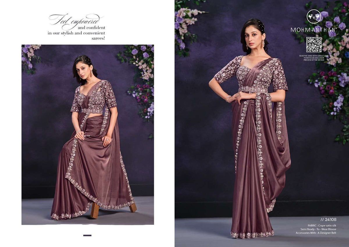 MAHOTSAV RIONA COLOURS Crepe Silk Saree