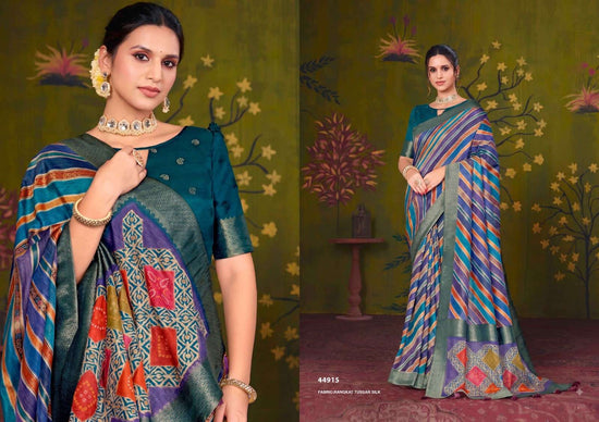Mahotsav Rooh Tussar Silk Printed Festive Wear Saree