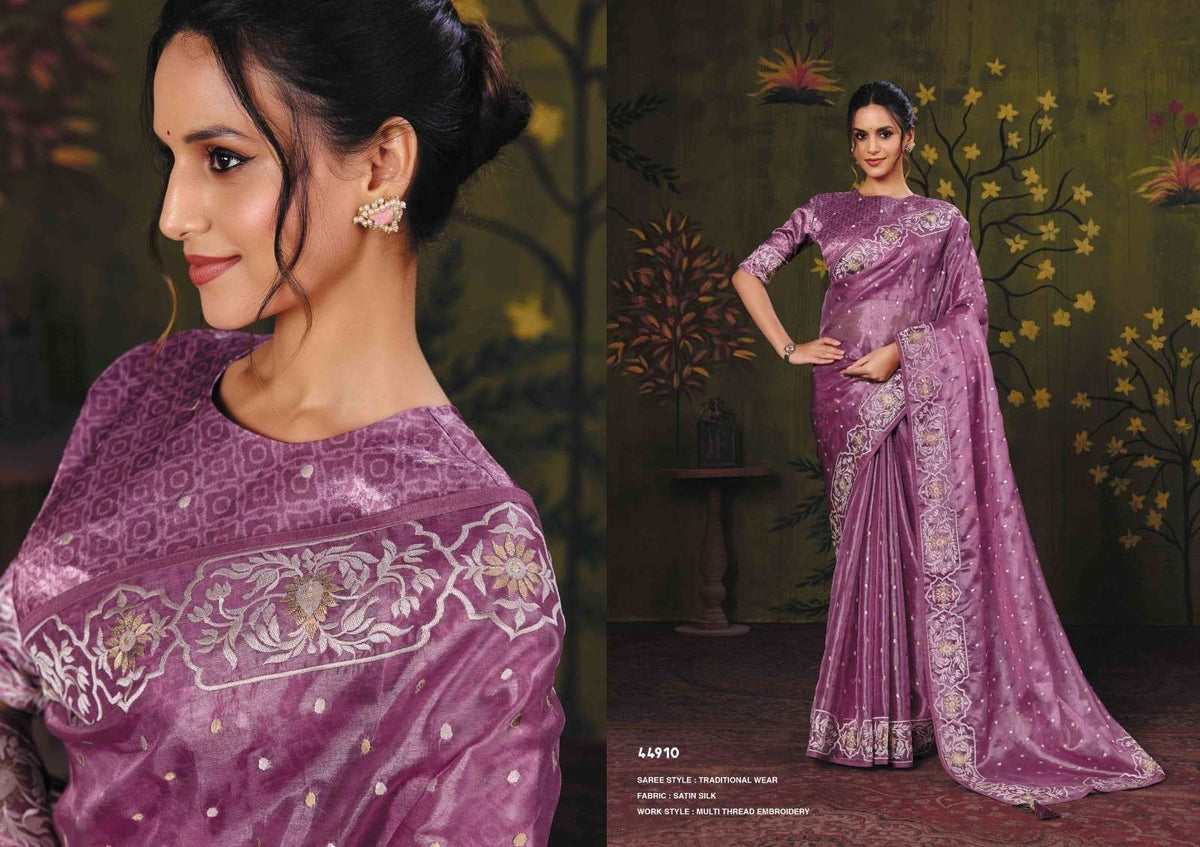 Mahotsav Rooh Tussar Silk Printed Festive Wear Saree