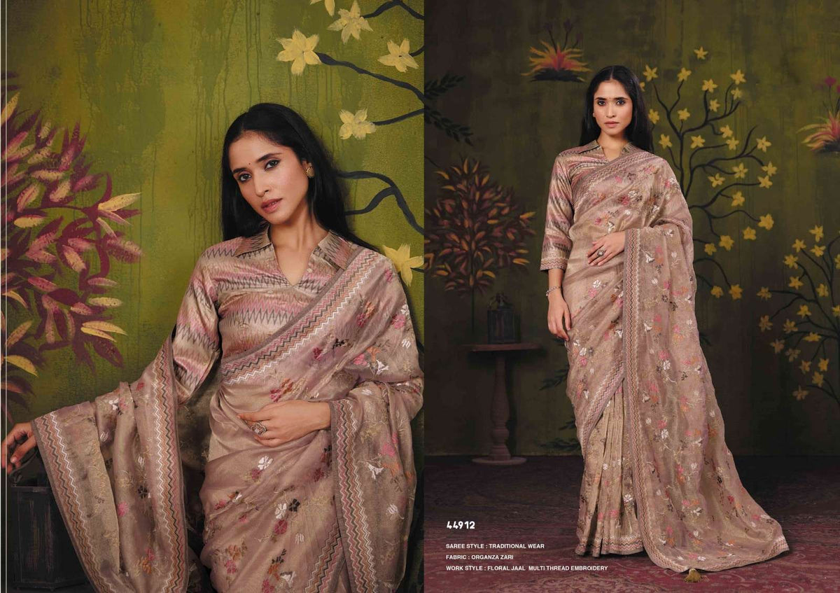 Mahotsav Rooh Tussar Silk Printed Festive Wear Saree