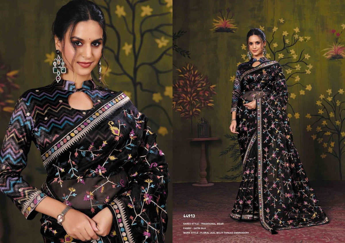Mahotsav Rooh Tussar Silk Printed Festive Wear Saree