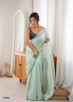 Mahotsav Rutvi Satin Printed Saree