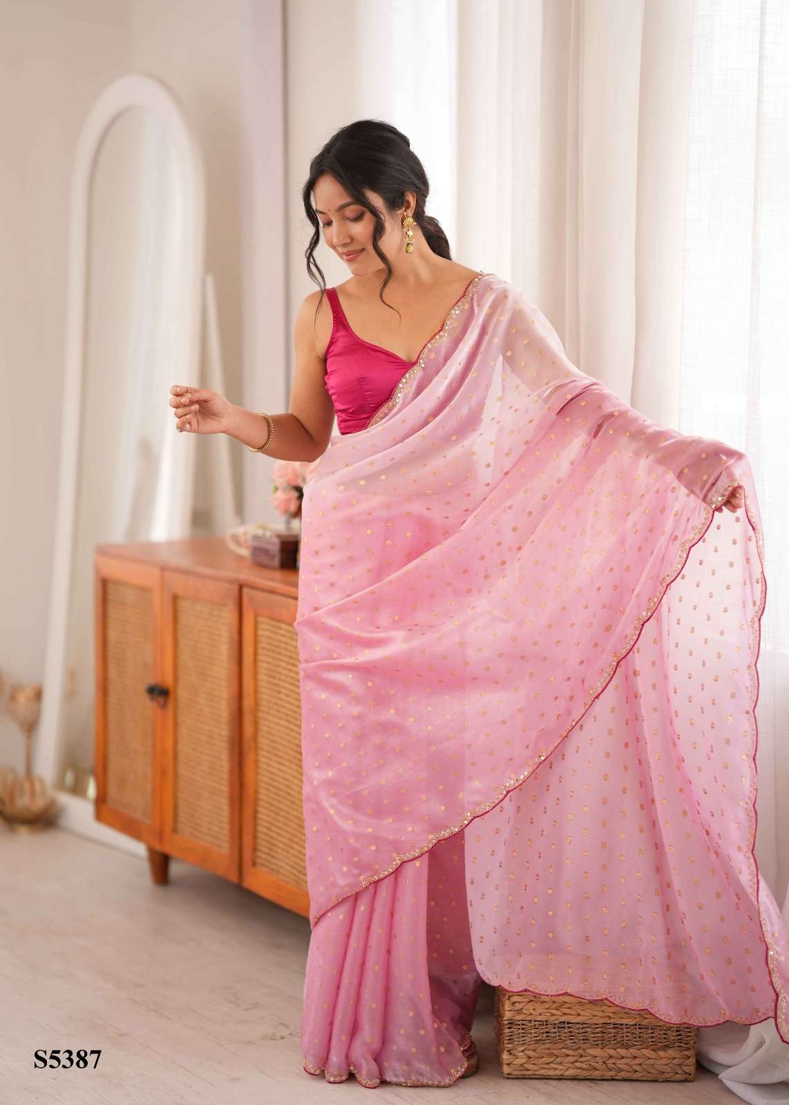 Mahotsav Rutvi Satin Printed Saree