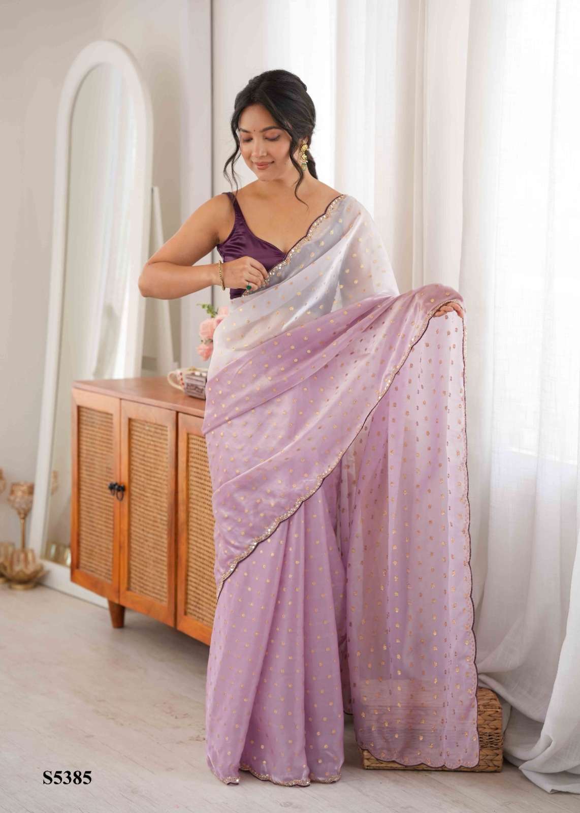 Mahotsav Rutvi Satin Printed Saree