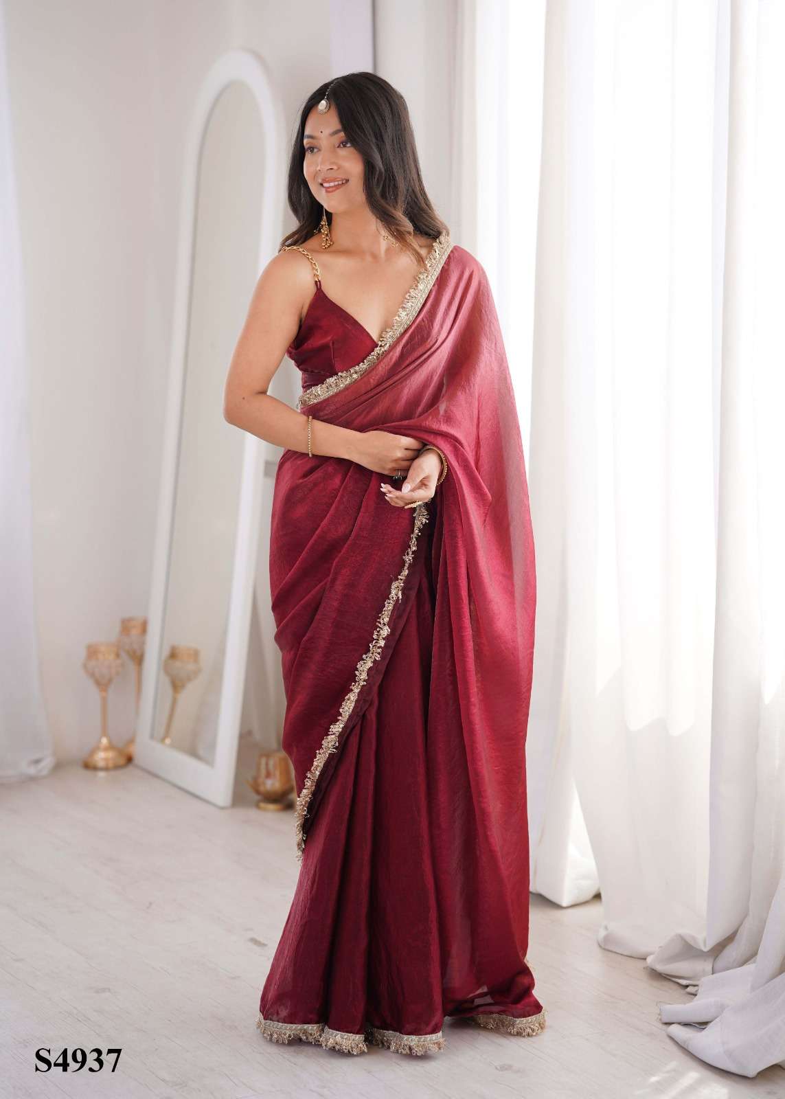MAHOTSAV SIYA Fandy Satin Printed Saree - Amrah Wholesale
