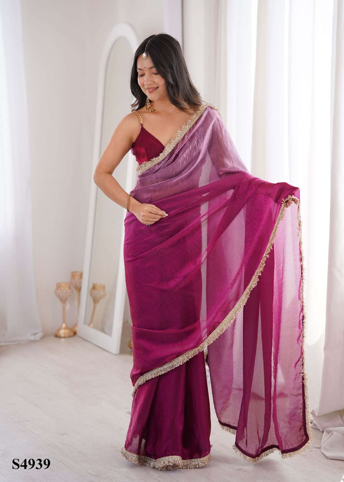 MAHOTSAV SIYA Fandy Satin Printed Saree - Amrah Wholesale