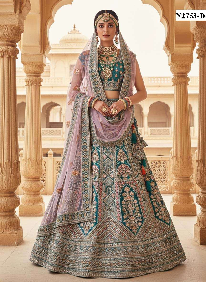 MAHOTSAV SOUBHAGYAVATI Net Embroidered Lehenga