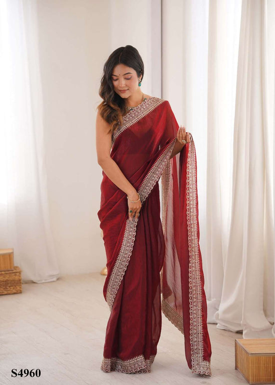 MAHOTSAV TINA Fandy Satin Premium Saree - Amrah Wholesale