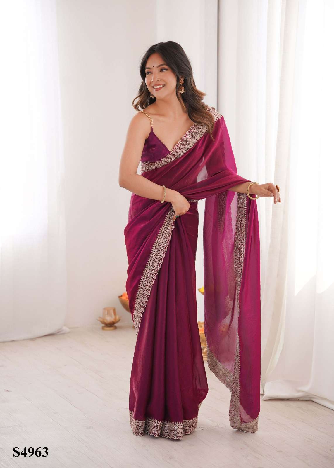 MAHOTSAV TINA Fandy Satin Premium Saree - Amrah Wholesale